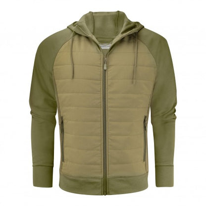 Front - James Harvest Mens Keyport Hooded Hybrid Jacket