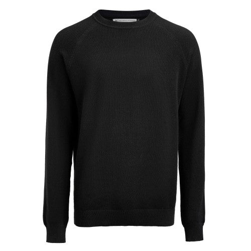 Front - James Harvest Mens Ashland Knitted Raglan Sweatshirt
