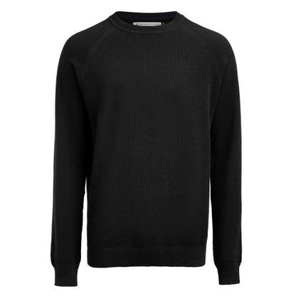 Front - James Harvest Mens Ashland Knitted Raglan Sweatshirt
