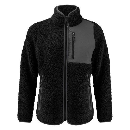 Front - James Harvest Womens/Ladies Kingsley Sherpa Fleece Jacket