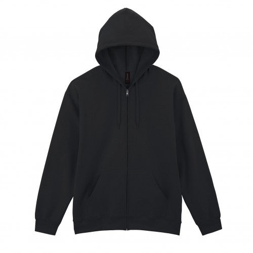 Front - Gildan Unisex Adult Softstyle Fleece Midweight Full Zip Hoodie