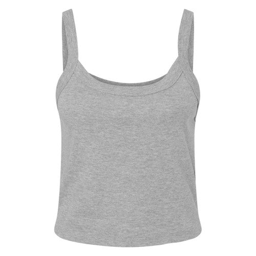 Front - Bella + Canvas Womens/Ladies Micro-Rib Strappy Tank Top