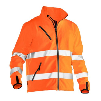 Front - Jobman Mens Hi-Vis Soft Shell Jacket