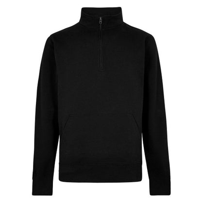 Front - Kustom Kit Mens Pique Quarter Zip Sweatshirt