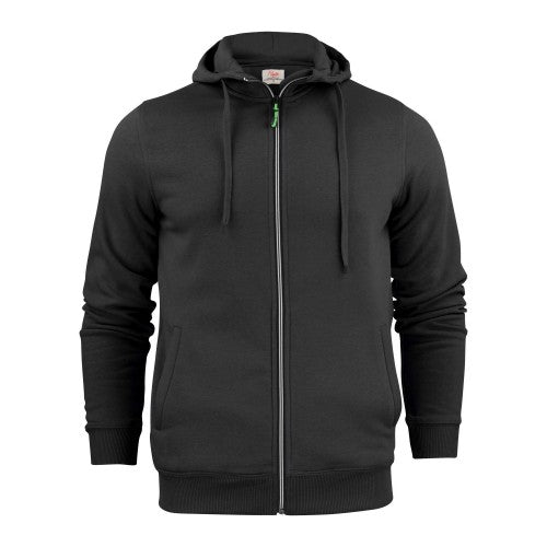 Front - Printer Mens Plain Full Zip Hoodie
