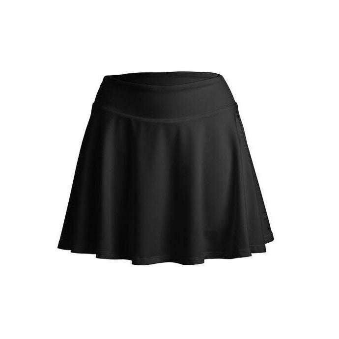 Black - Close up - Spiro Womens-Ladies Fitness Skort