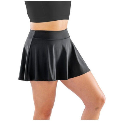 Black - Back - Spiro Womens-Ladies Fitness Skort