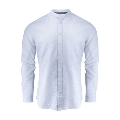 Front - James Harvest Mens Townsend Linen Blend Shirt