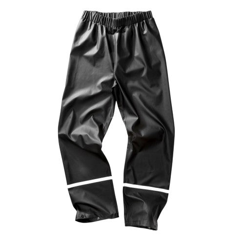Front - Result Recycled Mens PU Reflective Tape Waterproof Trousers