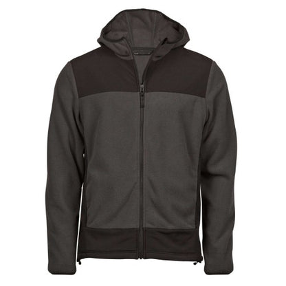 Front - Tee Jays Mens Mountain Hooded Fleece Jacket