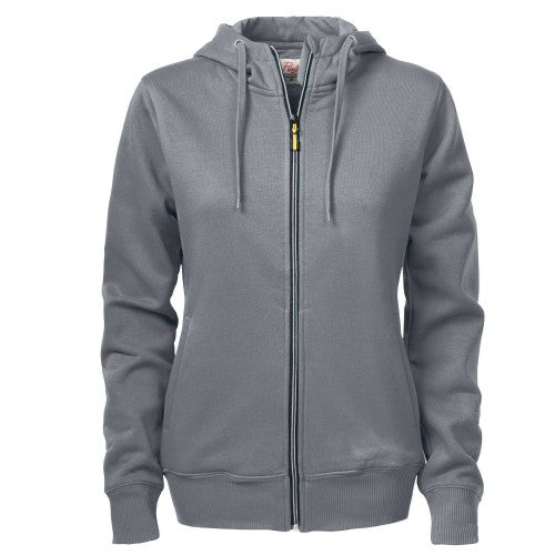 Front - Printer Womens/Ladies Overhead Full Zip Hoodie