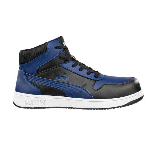 Front - Puma Safety Unisex Adult Frontcourt Leather Mid Cut Safety Shoes