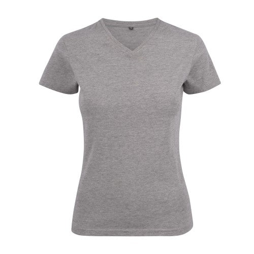 Front - Printer Womens/Ladies Heavy V Neck T-Shirt