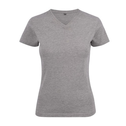 Front - Printer Womens/Ladies Heavy V Neck T-Shirt