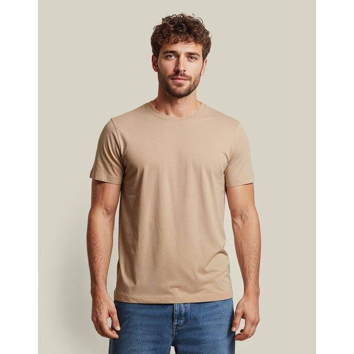 Latte-Latte - Front - Untagged Movement Unisex Adult Plain Regular T-Shirt