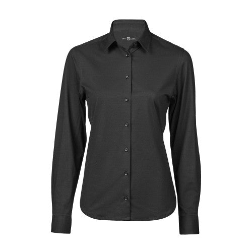 Front - Tee Jays Womens/Ladies Stretch Active Shirt