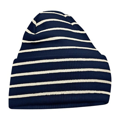 Front - Beechfield Original Stripe Deep Cuffed Beanie