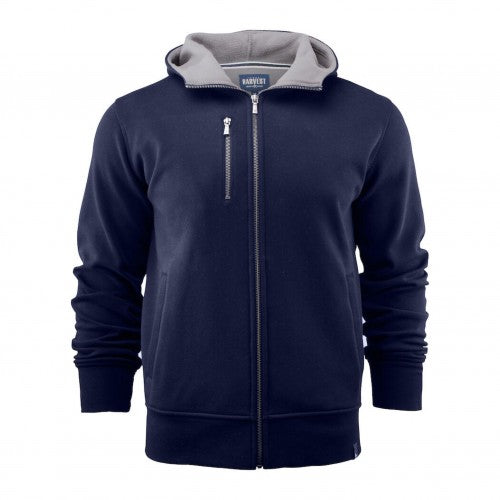 Front - James Harvest Mens Full Zip Hoodie