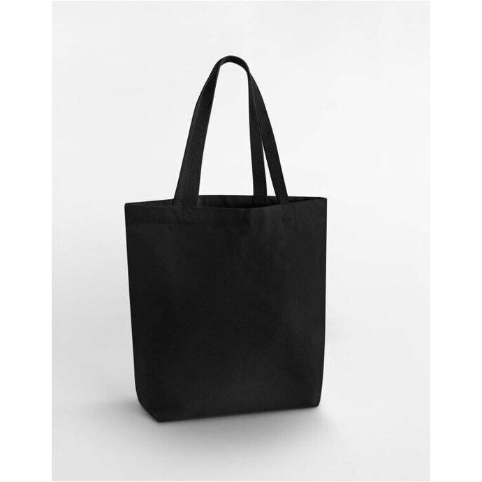 Black - Front - Westford Mill Heavy Canvas Tote Bag