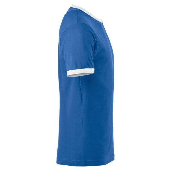 Royal Blue-White - Lifestyle - Clique Unisex Adult Nome Ringer T-Shirt