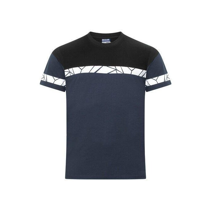 Black-Yellow - Front - Projob Mens Progression 7001 T-Shirt