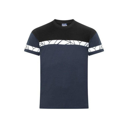 Black-Yellow - Front - Projob Mens Progression 7001 T-Shirt