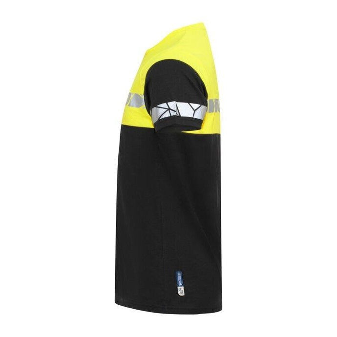 Black-Yellow - Lifestyle - Projob Mens Progression 7001 T-Shirt