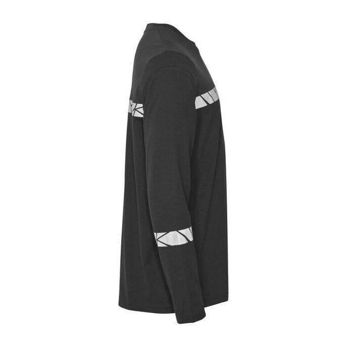 Black - Pack Shot - Projob Mens Progression 7002 Long-Sleeved T-Shirt