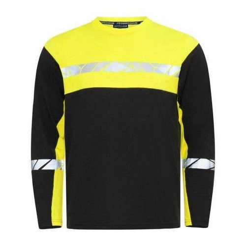 Front - Projob Mens Progression 7002 Long-Sleeved T-Shirt
