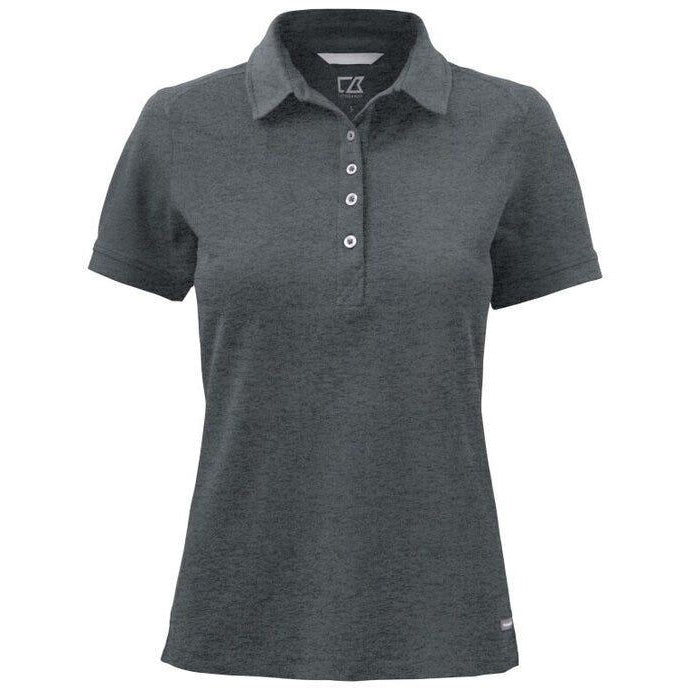 Anthracite Melange - Back - Cutter & Buck Womens-Ladies Advantage Polo Shirt