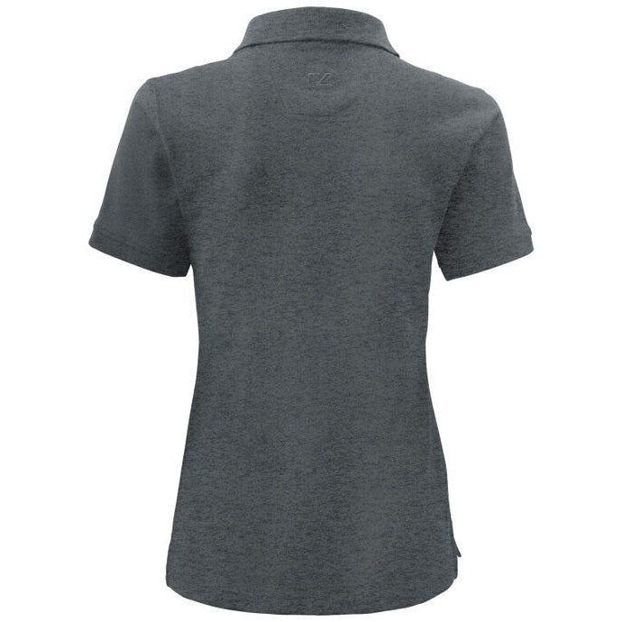 Anthracite Melange - Side - Cutter & Buck Womens-Ladies Advantage Polo Shirt