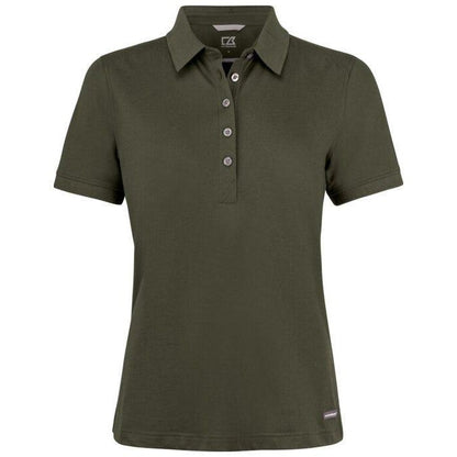 Ivy Green - Back - Cutter & Buck Womens-Ladies Advantage Polo Shirt