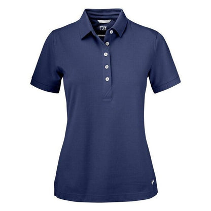 Dark Navy - Back - Cutter & Buck Womens-Ladies Advantage Polo Shirt