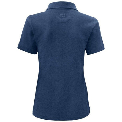 Blue Melange Marl - Side - Cutter & Buck Womens-Ladies Advantage Polo Shirt