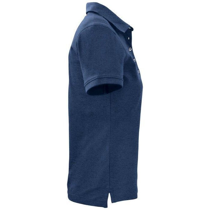 Blue Melange Marl - Pack Shot - Cutter & Buck Womens-Ladies Advantage Polo Shirt