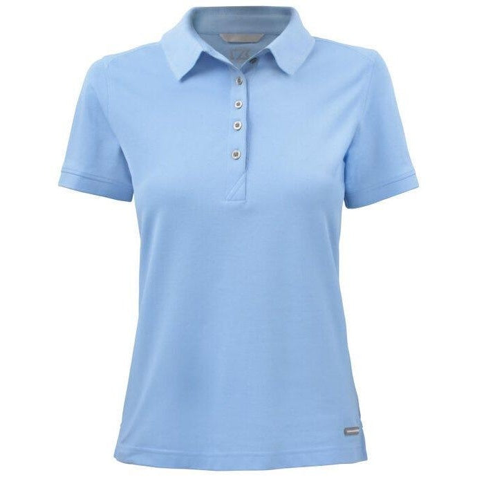 Light Blue - Back - Cutter & Buck Womens-Ladies Advantage Polo Shirt