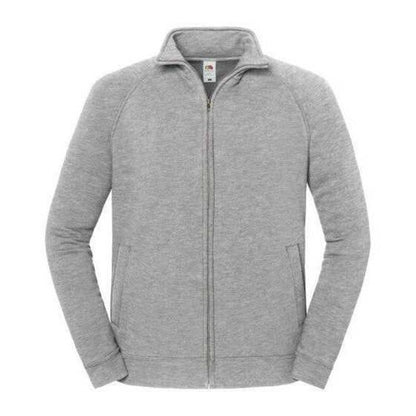 Front - Fruit of the Loom Mens Iconic Premium Classic Raglan Sweat Jacket