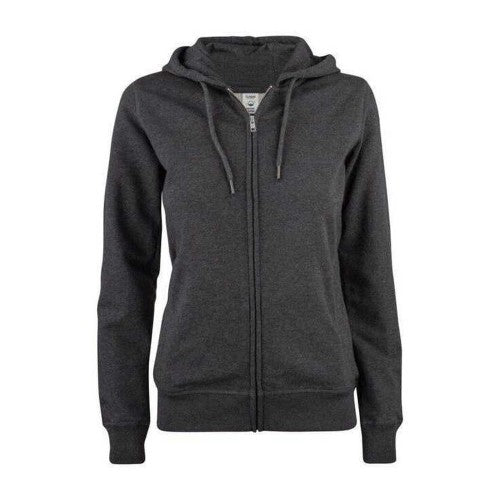 Front - Clique Womens/Ladies Premium Organic Cotton Full Zip Hoodie