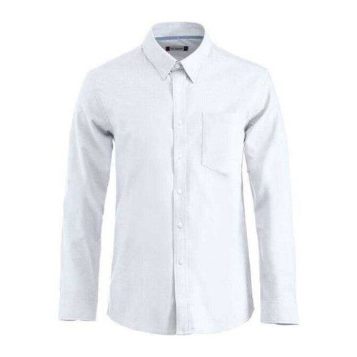 Front - Clique Mens Oxford Long-Sleeved Shirt