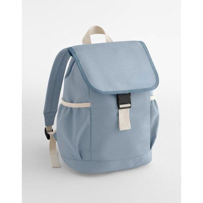 Dusty Blue - Back - Bagbase Childrens-Kids Adventure Backpack