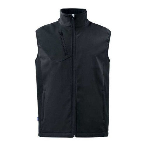 Front - Projob Mens Prio 3702 Two Tone Softshell Gilet