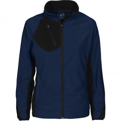 Front - Projob Womens/Ladies Prio 2326 Microfleece Raglan Fleece Jacket