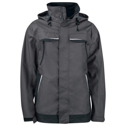 Front - Projob Mens Prio 4441 Waterproof Padded Jacket