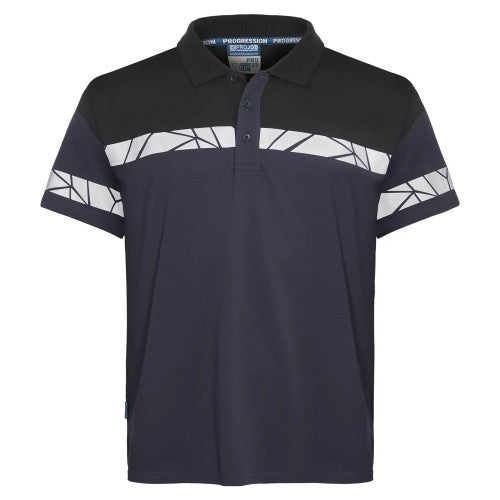 Front - Projob Mens Progression 7003 Pique Polo Shirt