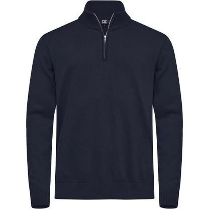 Front - Cutter & Buck Mens Oakville Half Zip Jumper