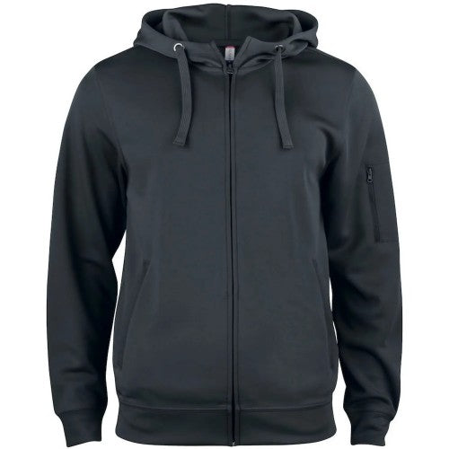 Front - Clique Mens Basic Active Full Zip Hoodie