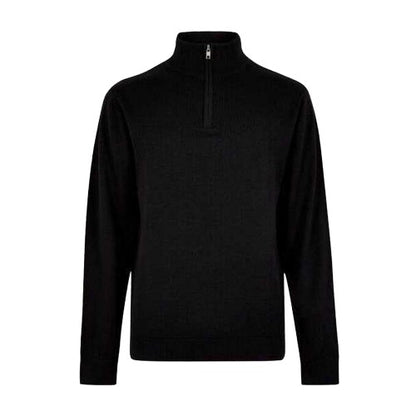 Front - Kustom Kit Mens Arundel Quarter Zip Sweater Top