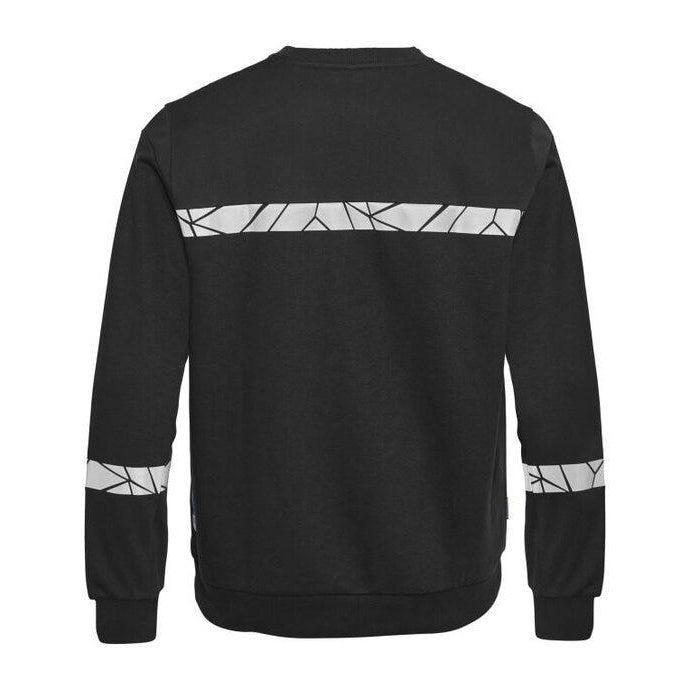 Black - Close up - Projob Mens Progression Sweatshirt