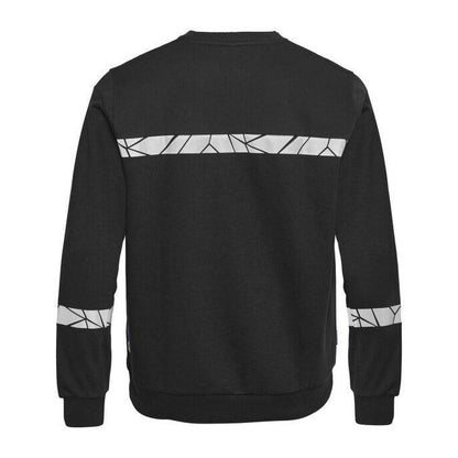 Black - Close up - Projob Mens Progression Sweatshirt
