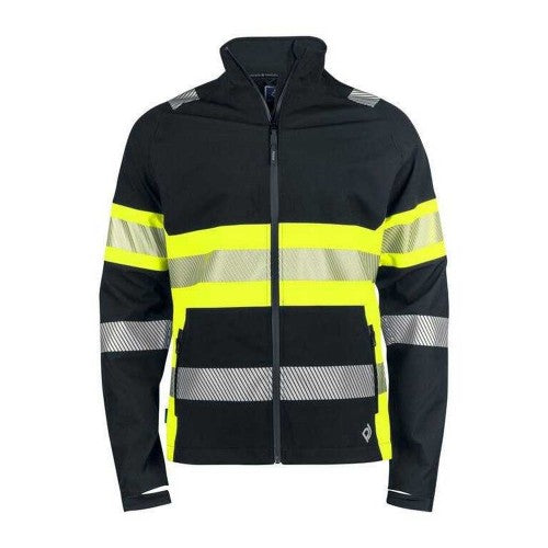 Front - Projob Unisex Adult Functional High-Vis Work Jacket